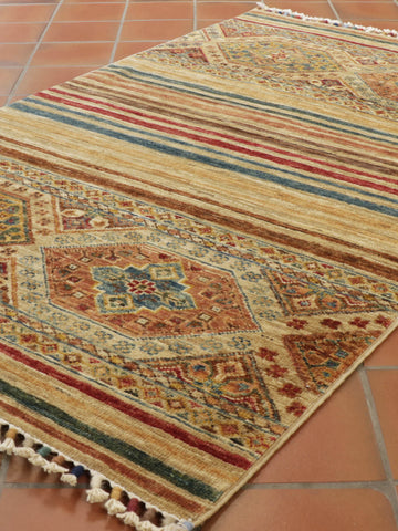 Handmade fine Afghan Samarkand rug - 308172