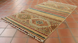 Handmade fine Afghan Samarkand rug - 308172