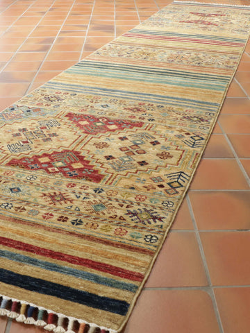 Handmade fine Afghan Samarkand runner - 308175