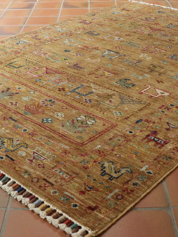 Handmade fine Afghan Samarkand rug - 308193