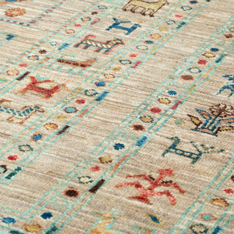 Handmade fine Afghan Samarkand carpet - 308230