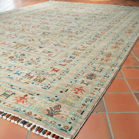 Handmade fine Afghan Samarkand carpet - 308230