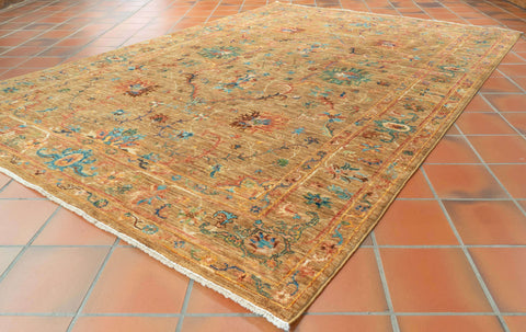 Handmade modern Afghan Ziegler rug - 308238