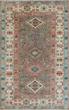 Handmade extra fine Afghan Kazak rug - ENR308276