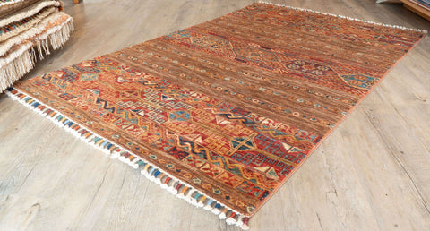 Handmade fine Afghan Samarkand rug - 308284