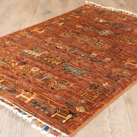 Handmade fine Afghan Samarkand rug - 308290