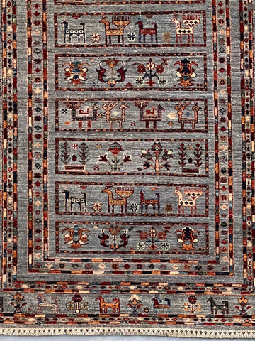 Handmade Afghan Kharjeen rug - ENR308313