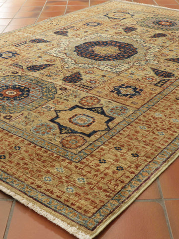 Handmade Afghan Mamluk rug - 308332
