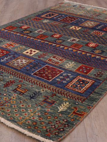 Handmade Afghan Loribaft rug - 308398