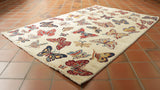 Handmade Afghan Butterfly rug - 308410
