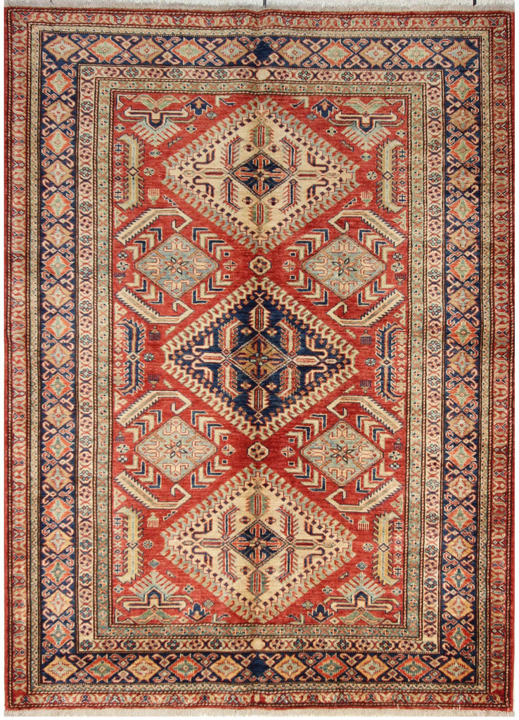 Handmade fine Afghan Kazak rug - ENR308422