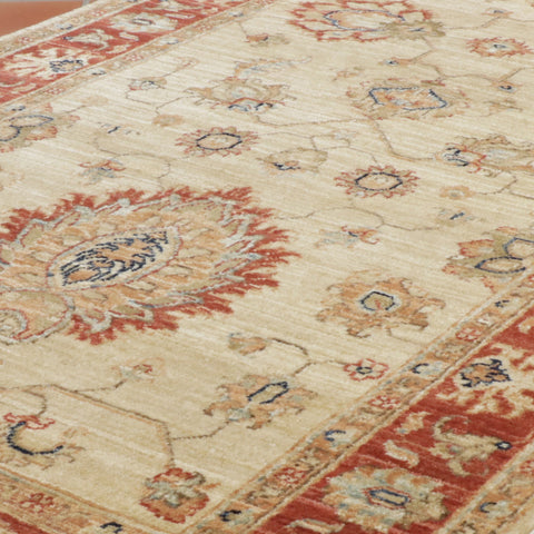 Extra fine handmade Afghan Ziegler with silk highlights - 308482