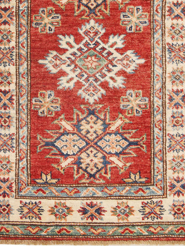 Handmade fine Afghan Kazak rug - ENR308489