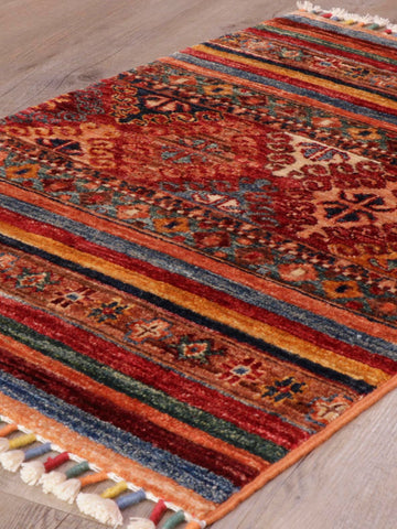 Handmade Afghan Kharjeen rug - 308513