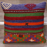 Small Handmade Turkish kilim cushion - 308546