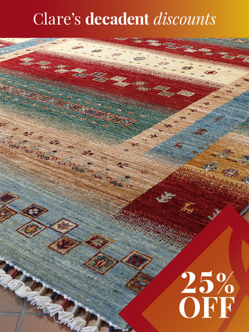 Handmade Afghan Loribaft rug - 308637