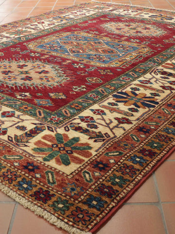 Handmade Afghan Kazak rug - 308712