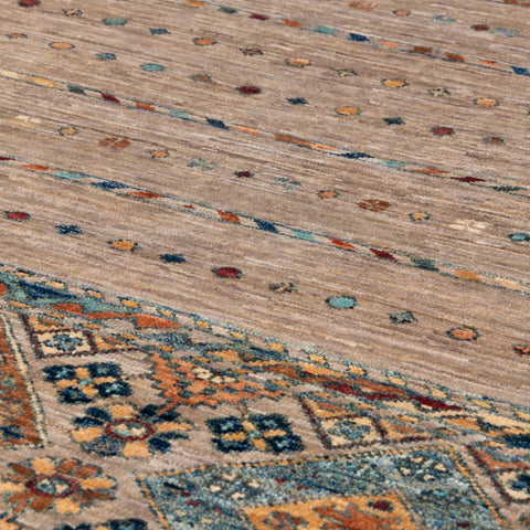 Handmade fine Afghan Samarkand short runner - 308758