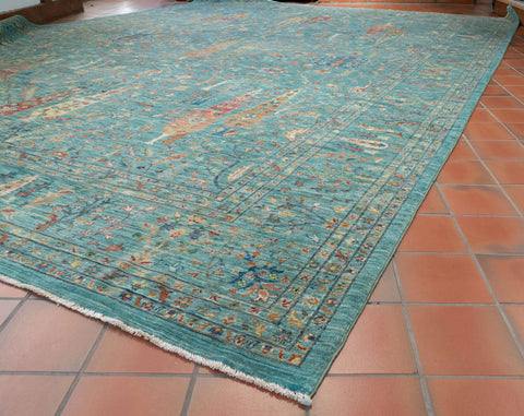 Handmade extra fine Afghan Shahi carpet - 308761