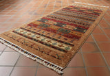 Handmade Afghan Loribaft short runner - 308770