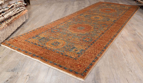Handmade Extra Fine Afghan Mamluk runner - 3068784