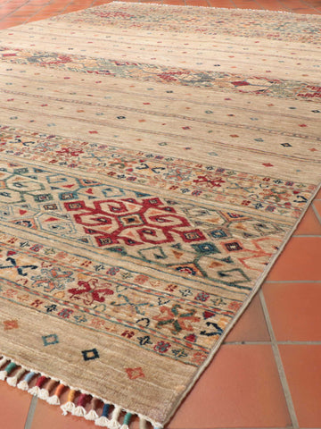 Handmade fine Afghan Samarkand carpet - 308791