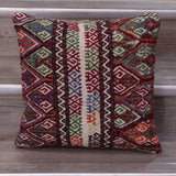 Medium handmade Turkish kilim cushion - 308878
