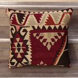 Small Handmade Turkish kilim cushion - 308901