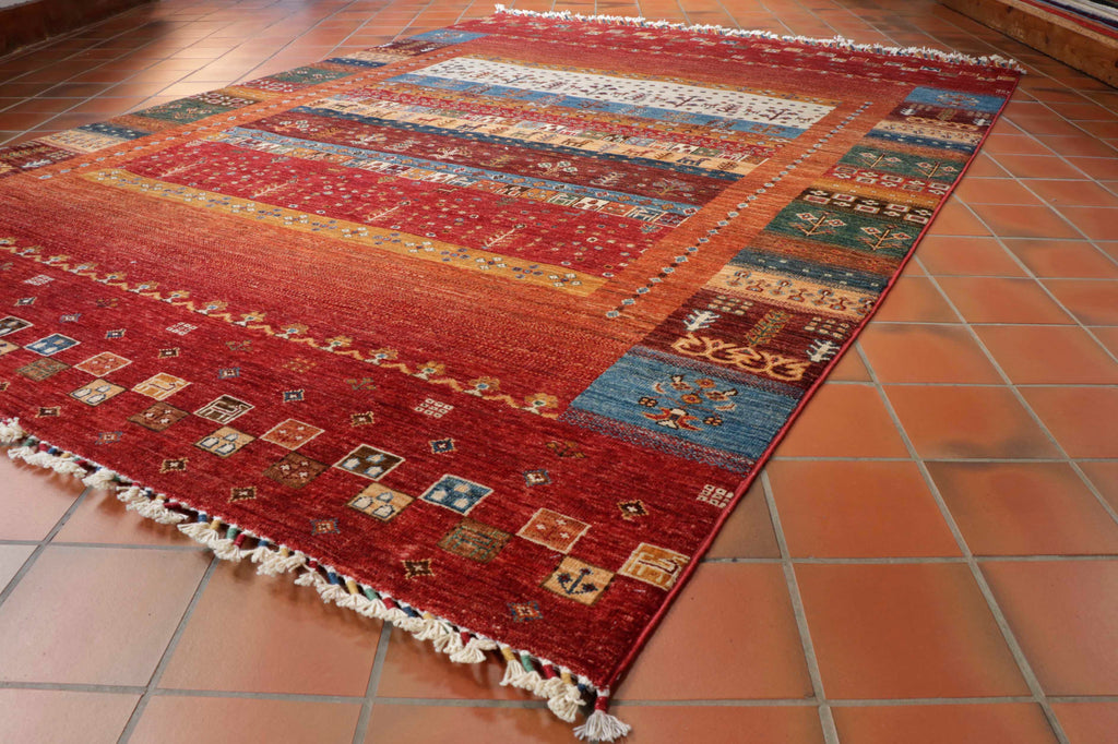 Handmade Afghan Loribaft rug - 308988