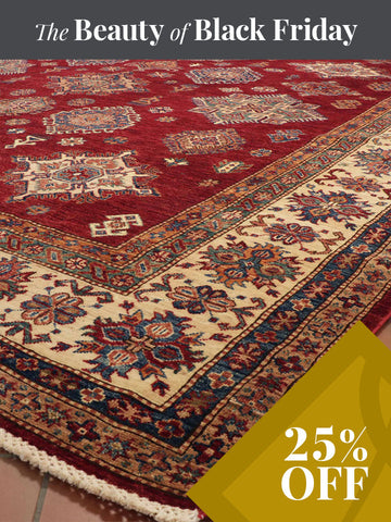 Handmade fine Afghan Kazak carpet - 30824992