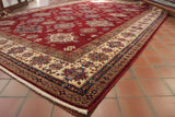 Handmade fine Afghan Kazak carpet - 308992