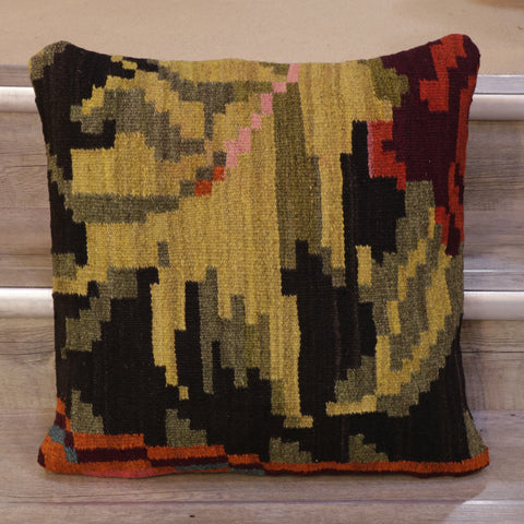 Large Handmade Moldovan kilim cushion - 309011a