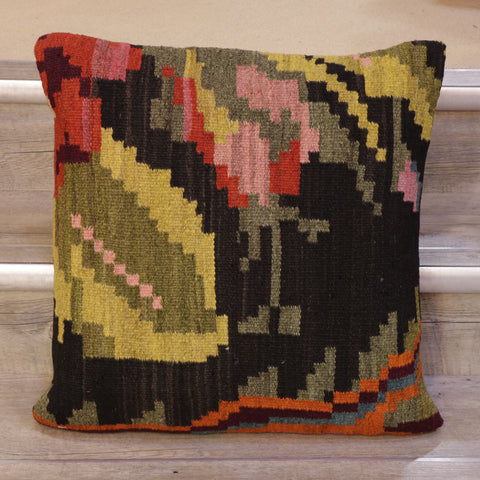 Large Handmade Moldovan kilim cushion - 309011f