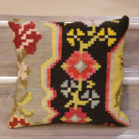 Large Handmade Moldovan kilim cushion - 309011v