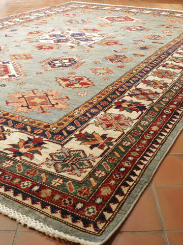 Handmade fine Afghan Kazak carpet - 309032