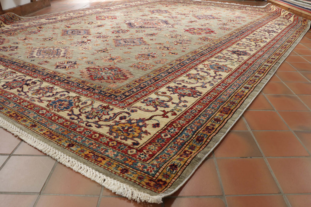 Handmade fine Afghan Kazak carpet - 309035