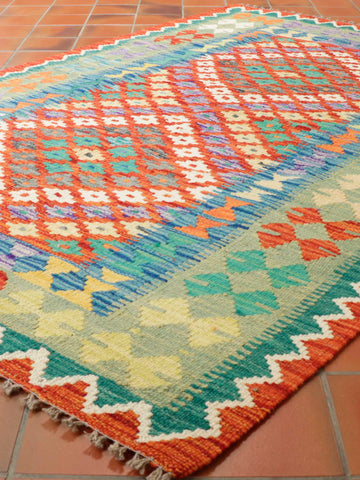 Handmade Afghan Kilim - 309042