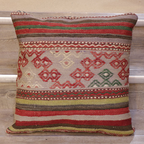Large Handmade Turkish kilim cushion - 309077