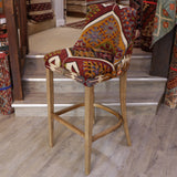 Turkish kilim covered bar stool - 309142