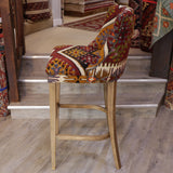 Turkish kilim covered bar stool - 309142