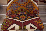 Turkish kilim covered bar stool - 309142