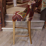 Turkish kilim covered bar stool - 309143