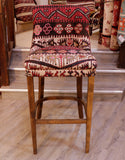 Turkish kilim covered bar stool - 309144