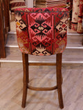 Turkish kilim covered bar stool - 309145