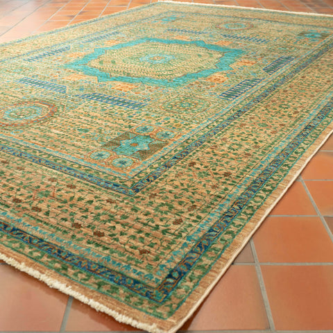 Handmade fine Afghan Mamluk rug - 309149