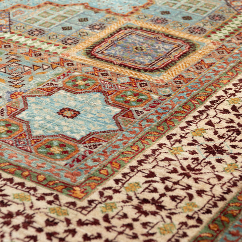Handmade fine Afghan Mamluk rug - 309157