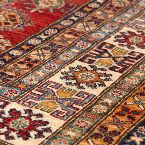 Handmade fine Afghan Kazak carpet - 309242