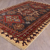 Handmade fine Afghan Kazak rug - 309261