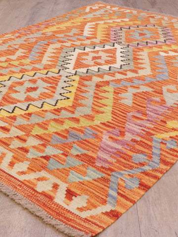 Handmade Afghan Kilim - 309304