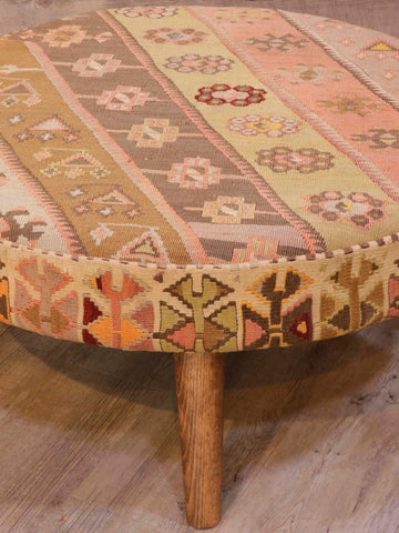 Turkish Kilim Large circular stool - WS309316